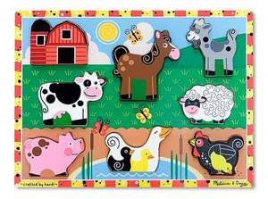 Farm Chunky Cardboard Puzzle de Melissa & Doug