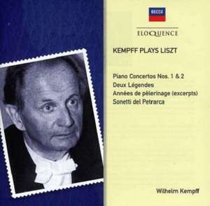 Kempff plays Liszt de Wilhelm Kempff