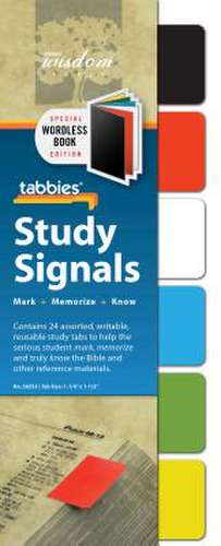 Tabbies Study Signals - Wordless Book de Tabbies