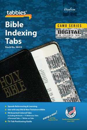 Camo 'Digital' Bible Indexing Tabs de Tabbies