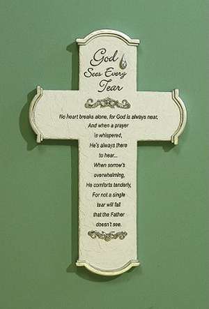 God Sees Every Tear Cross: Collectible Trading Cards de Abbey Press