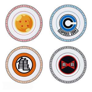 DRAGON BALL Z Set of 4 Plates Emblems