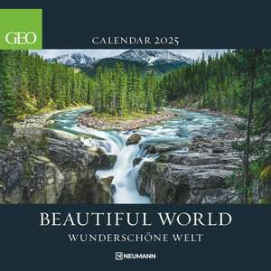 GEO Beautiful World 2025 - Wand-Kalender - Natur-Kalender - Broschüren-Kalender - 30x30 - 30x60 geöffnet de Neumann