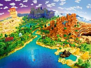 Erwachsenenpuzzle 1500 Teile - World of Minecraft