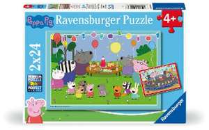 Children's puzzle 2x24 Teile - Peppa Wutz - Partyzeit!