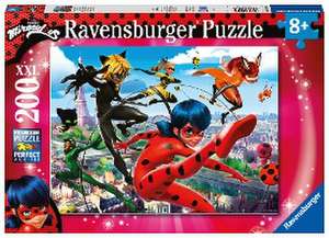 Ravensburger Puzzle 12998 - Superhelden-Power - 200 Teile XXL Miraculous Puzzle für Kinder ab 8 Jahren