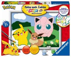 Ravensburger Malen nach Zahlen 20298 - Pokémon Abenteuer - Kinder ab 7 Jahren