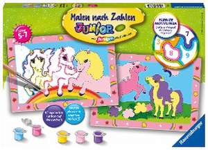 Süße Ponys Malen nach Zahlen Junior