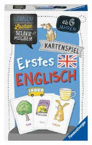 Ravensburger 80543 - Lernen Lachen Selbermachen: Erstes Englisch, Kinderspiel ab 6 Jahren, Lernspiel für 1-4 Spieler, Kartenspiel de Kirstin Jebautzke