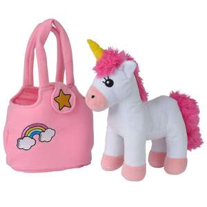 Plüsch Einhorn mit Tasche