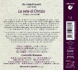 La sete di Christo - Passionsoratorium (1689) de Bernardo Pasquini