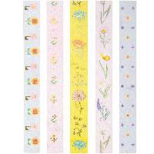 Tape Set Futschikato, Floral FSC MIX, 5 Stk., 1,5 cm x 10 m