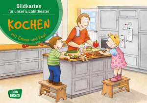 Kochen mit Emma und Paul. Kamishibai Bildkartenset. de Monika Lehner