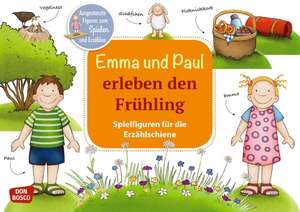 Emma und Paul erleben den Frühling. Erzählschienen-Figurenset de Monika Lehner