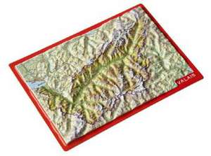 Reliefpostkarte Wallis de André Markgraf