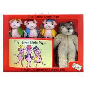 Three Little Pigs & Wolf: 18 X 14.25 X 4.25 de The Puppet Company Ltd