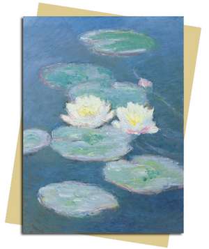 Water Lilies Evening (Monet) Greeting Card: Pack of 6