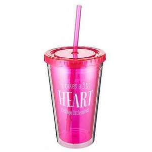 Tumbler P Big Heart Pink 1 Corinthians 16