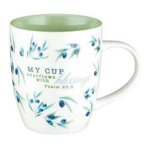 Mug My Cup Overflows with Blessings de Christian Art Gifts