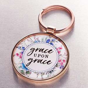 Keyring in Tin Grace Upon Grace de Christian Art Gifts