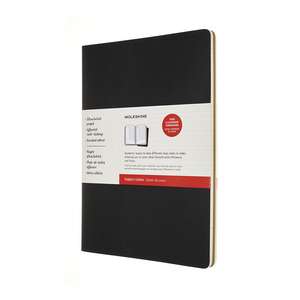 Moleskine A4 Subject Cahier Journals: Black/Kraft Brown de Moleskine