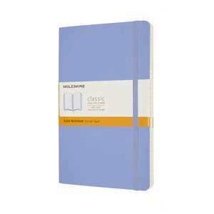 Moleskine Large Ruled Softcover Notebook: Hydrangea Blue