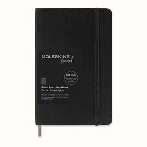 Moleskine Pocket Ruled Softcover Smart Notebook: Black de Moleskine