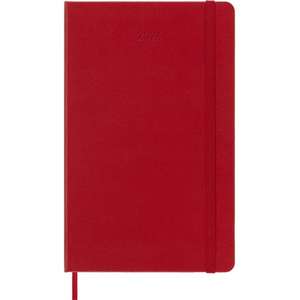 Moleskine 2024 12-Month Weekly Large Hardcover Notebook: Scarlet Red de Moleskine