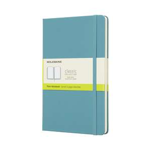 Moleskine Reef Blue Notebook Large Plain Hard de Moleskine