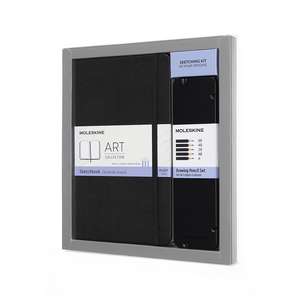 Moleskine Art Collection Sketching Kit - Large Hardcover Sketchbook And 5 Drawing Pencils Set de Moleskine