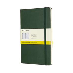 Moleskine Large Squared Hardcover Notebook: Myrtle Green de Moleskine