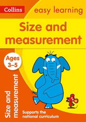 Collins Easy Learning Preschool - Size and Measurement Ages 3-5: New Edition de Easy Learning Collins