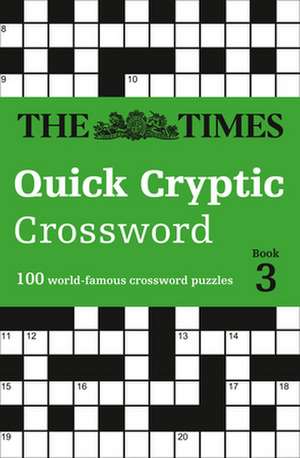 TIMES QUICK CRYPTIC XWORD BK3 de The Times Mind Games