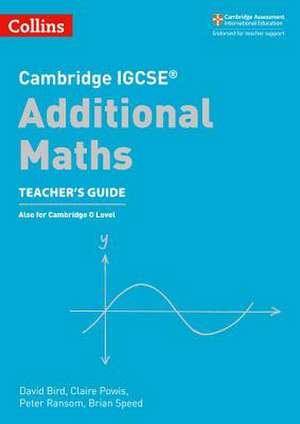 Cambridge Igcse(r) Additional Maths Teacher Guide de Collins Uk