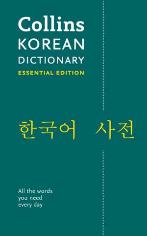 KOREAN ESSENTIAL_ESSENTIAL PB de Collins Dictionaries