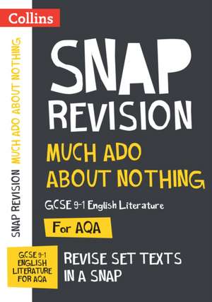 Much Ado About Nothing AQA GCSE 9-1 English Literature Text Guide de Collins Gcse