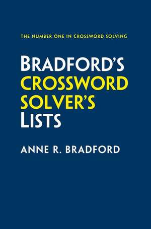 Bradford's Crossword Solver's Lists de ANNE R. BRADFORD