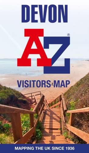 Devon A-Z Visitors Map de A-Z Maps