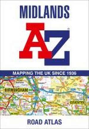 Midlands A-Z Road Atlas de A-Z Maps