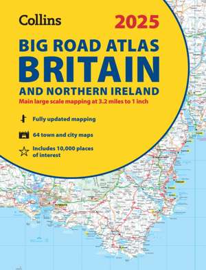 2025 Collins Big Road Atlas Britain and Northern Ireland de Collins Maps