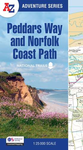 Peddars Way and Norfolk Coast Path de A-Z Maps