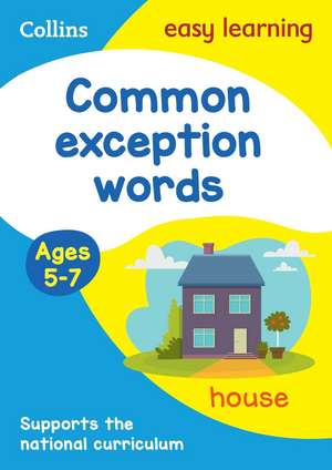 Common exception words Activity book Ages 5-7 de Collins Easy Learning