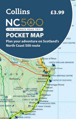 NC500 Pocket Map de Collins Maps
