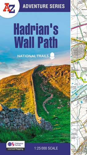 Hadrian's Wall Path de A-Z Maps