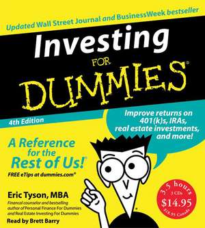 Investing For Dummies CD 4th Edition de Eric Tyson