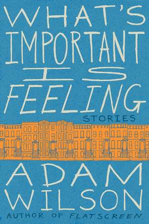 What's Important Is Feeling: Stories de Adam Wilson