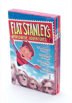 Flat Stanley's Worldwide Adventures #1-4 Box Set de Jeff Brown