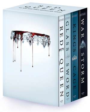 Red Queen 4-Book Paperback Box Set: Red Queen, Glass Sword, King's Cage, War Strom de Victoria Aveyard