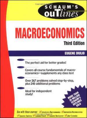 Schaum's Outline of Macroeconomics de Eugene Diulio