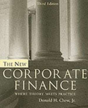 The New Corporate Finance de Donald Chew